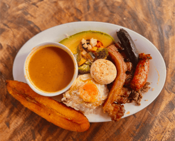 Colombian food.