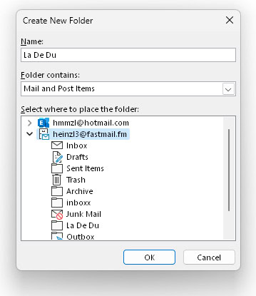 How to Create a Folder in Outlook for Windows - La De Du