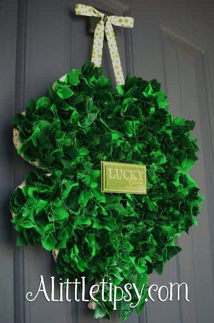 1. St. Patrick’s Day Shamrock Wreath