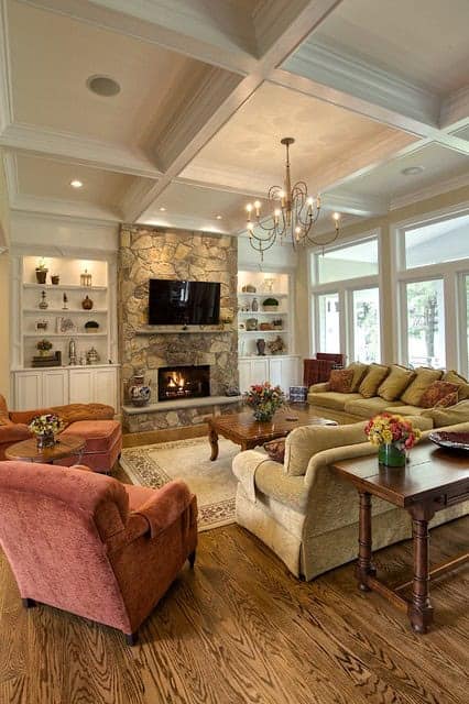 18 Lovely Living Room Designs With Wall Mounted TV 18 Lovely Living Room Designs With Wall Mounted TV