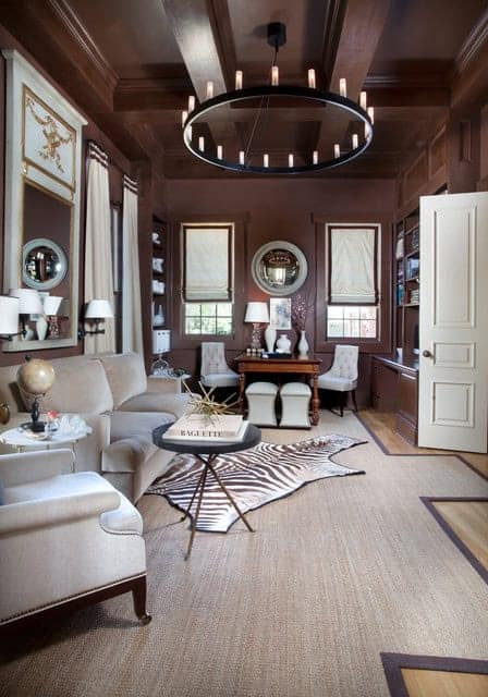18 Timeless Living Room Designs With Combinations Of Brown Color 17
