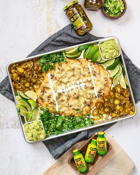 HOT Sheet Pan Pulled Pork For Nachos Pickle Pulled Pork Nachos