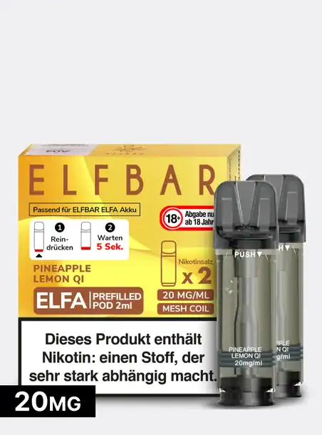 elfbar pods kokos Pineapple Coconut ab 6,99 € Pods Elfbar elfa ElfBar Mate Akkuträger Aurora E-Liquid Type_Nic Salt Material:Tobacco