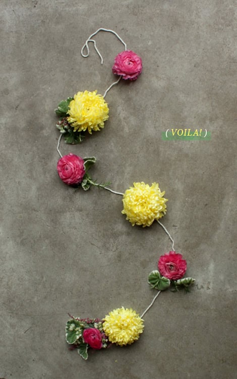 1. DIY Flowery Garland 1. DIY Flowery Garland