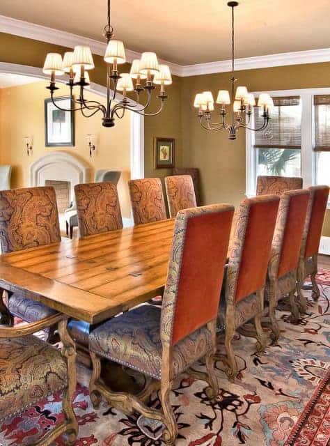 17 Lovely Dining Rooms With Cozy Upholstered Dining Chairs 17