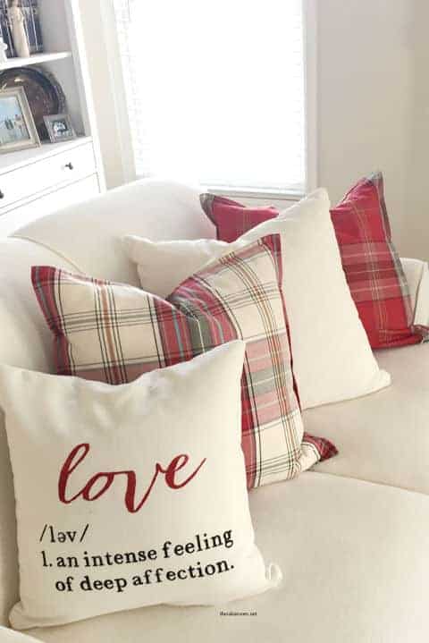 2. Valentine’s Day Pillow