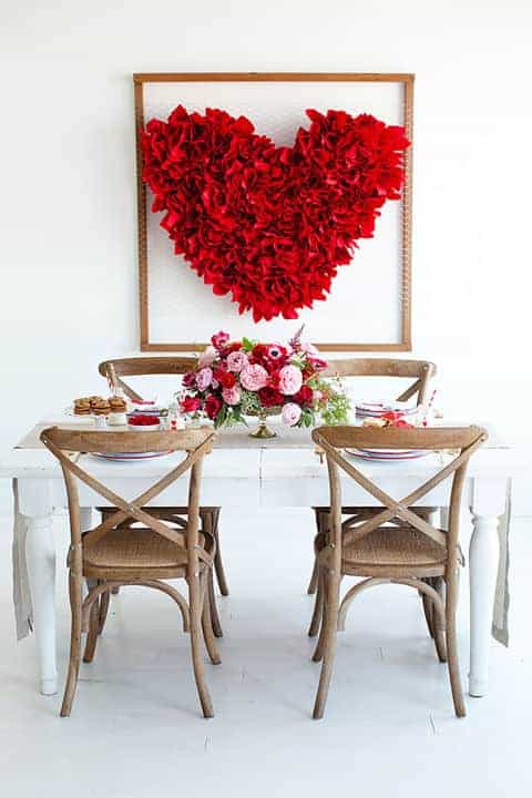 3. Valentine’s Day Heart Backdrop