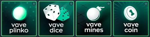 vave provably fair casino games