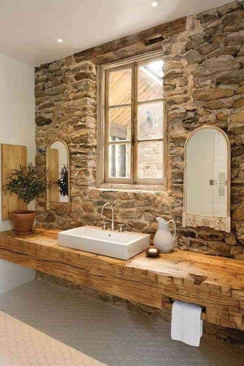 18 Charming Ideas For Adding Rustic Touch To The Bathroom