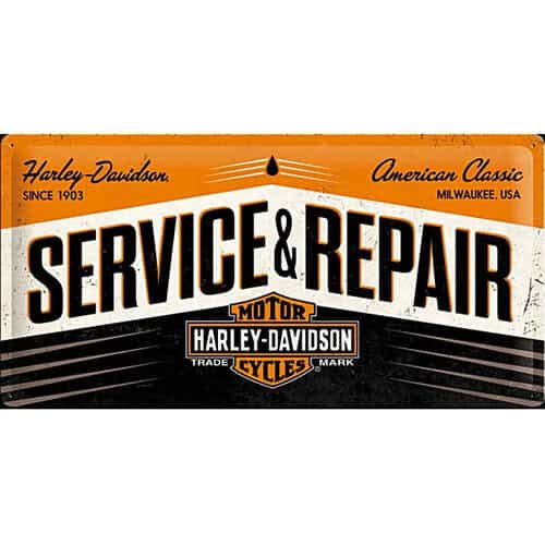 Harley Service & Repair Metal Tin Sign