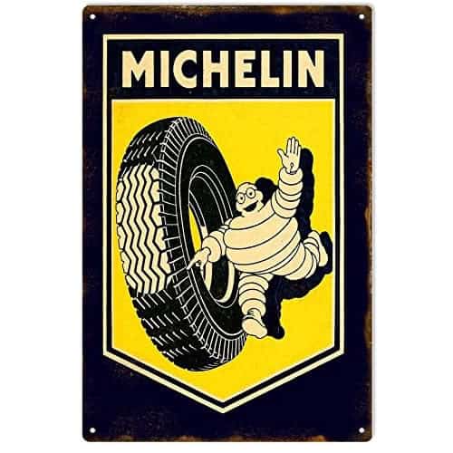 Michelin Tyres Running Tin Sign