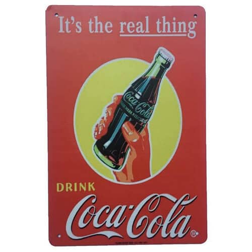 Coke Real Thing Sign