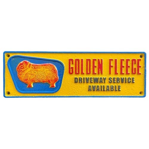Golden Fleece Driveway Cast Iron Sign