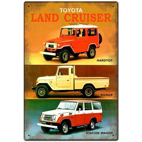 Toyota Land Cruiser Sign