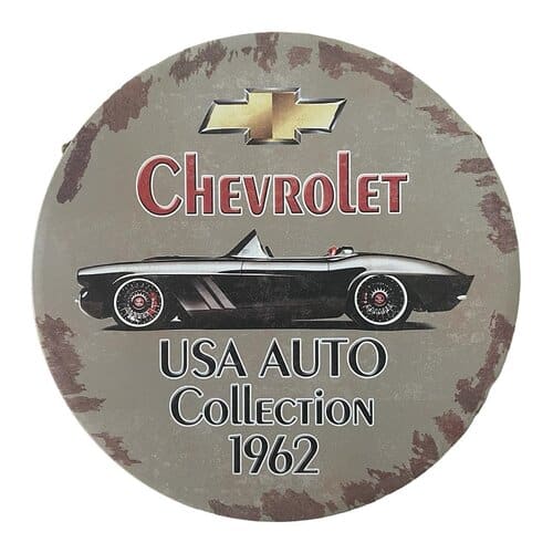 Chevrolet Round Tin Sign