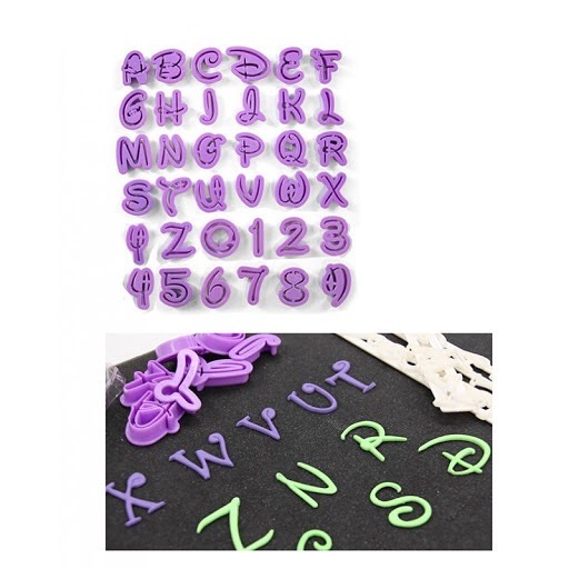 Disney Font Alphabet and Numbers Cutter Set