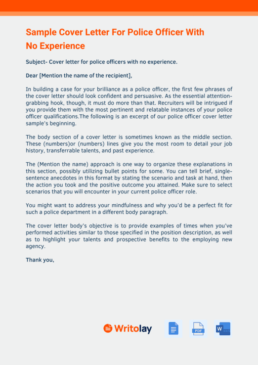 How To Write a Cover Letter With No Experience 82 Templates (Free