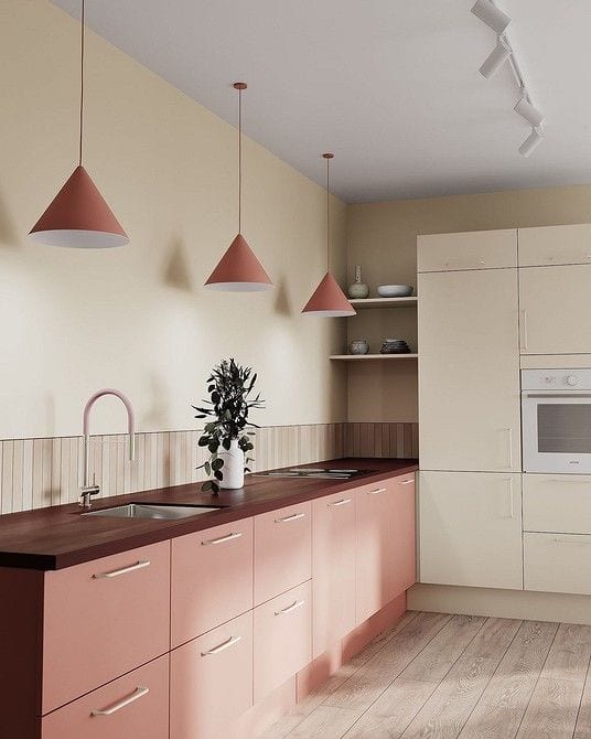 Discover the Delightful Charm of a Pink Kitchen Design