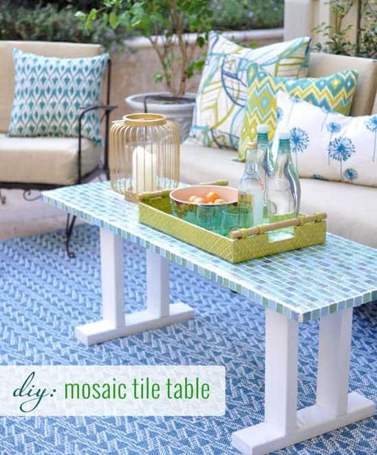 1. DIY Tile Outdoor Table 1. DIY Tile Outdoor Table