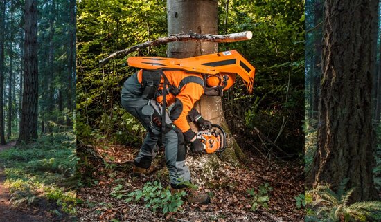 back protecting for tree harvesting