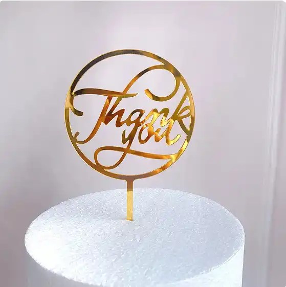 Thank You Cake Topper