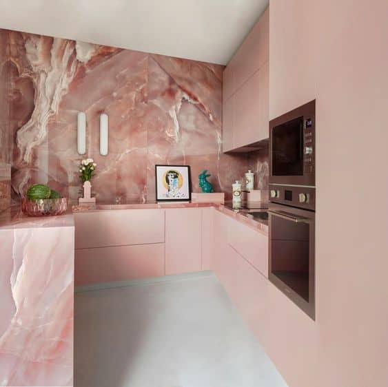 Discover the Delightful Charm of a Pink Kitchen Design
