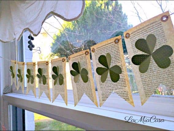 1. Handmade St. Patrick’s Day Garland 1. Handmade St. Patrick’s Day Garland