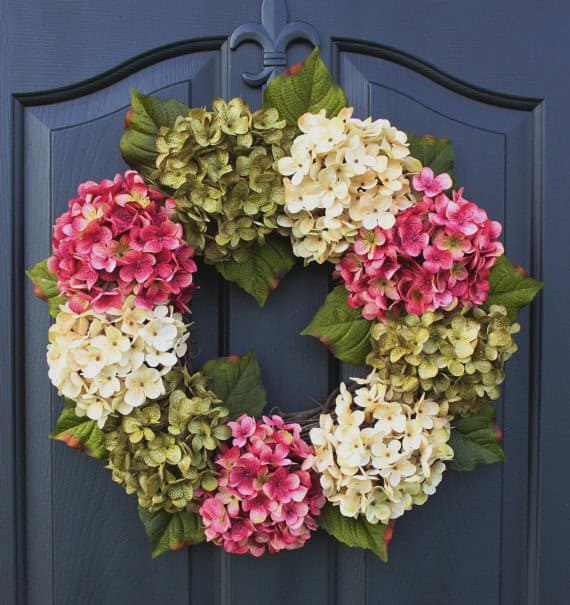 Hydrangea Wreath Buy it here: www.etsy.com