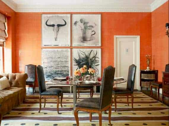 Orange Color In Your Dining Room- Why Not? 15
