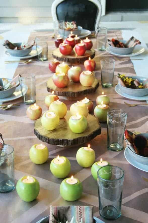 1. Apple Candle Centerpiece 1. Apple Candle Centerpiece