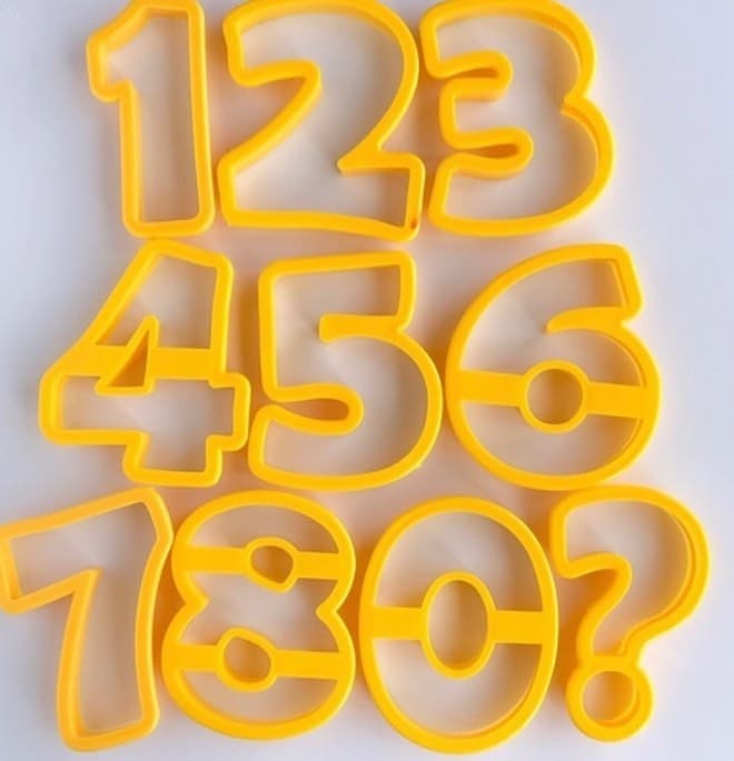 3" Numbers Cutter Set