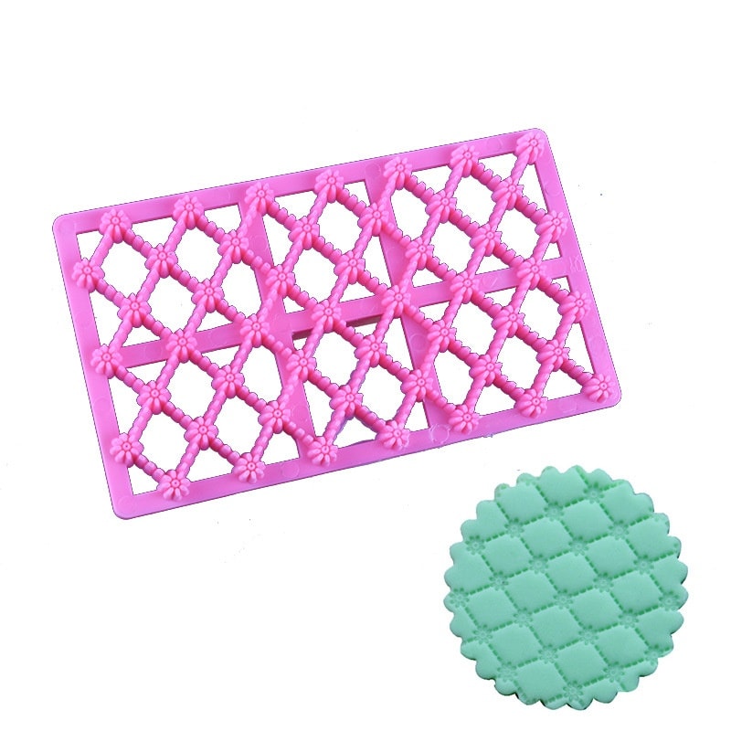 Flowers Quilt Fondant Embosser