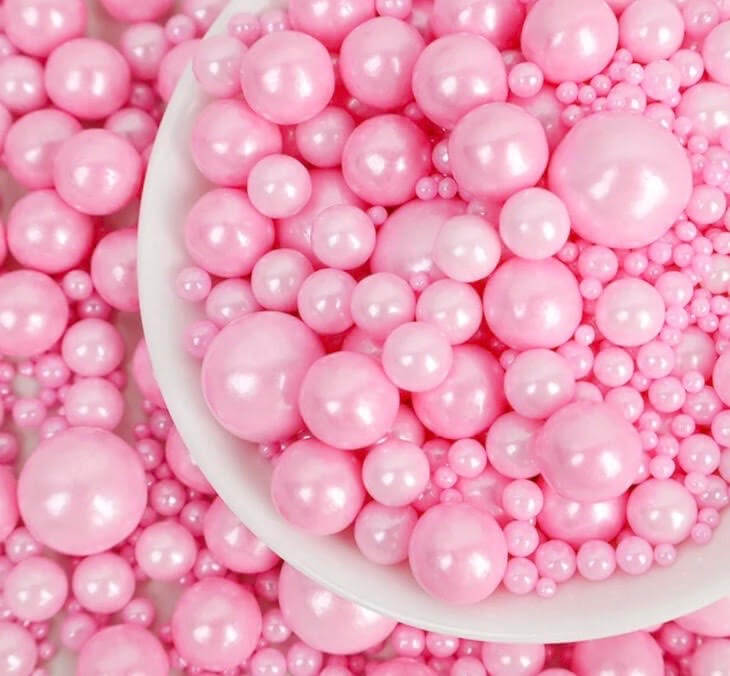 Multi-Size Pink Beads