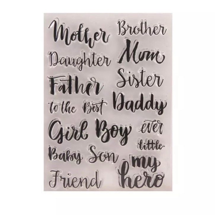 Mother and Father Clear Stamp