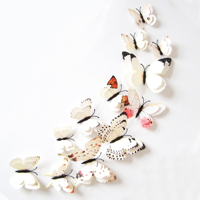 Double Layer Colourful Butterflies