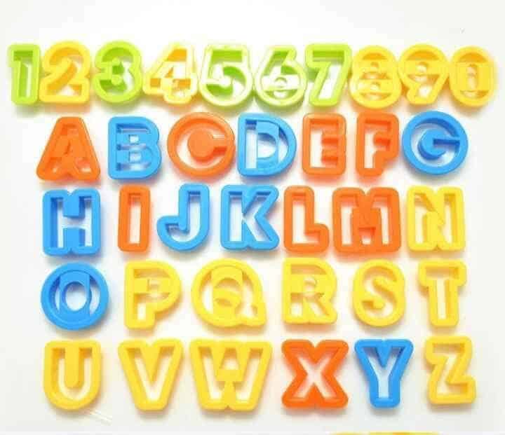 Alphabet and Numbers Cookie Cutter set
