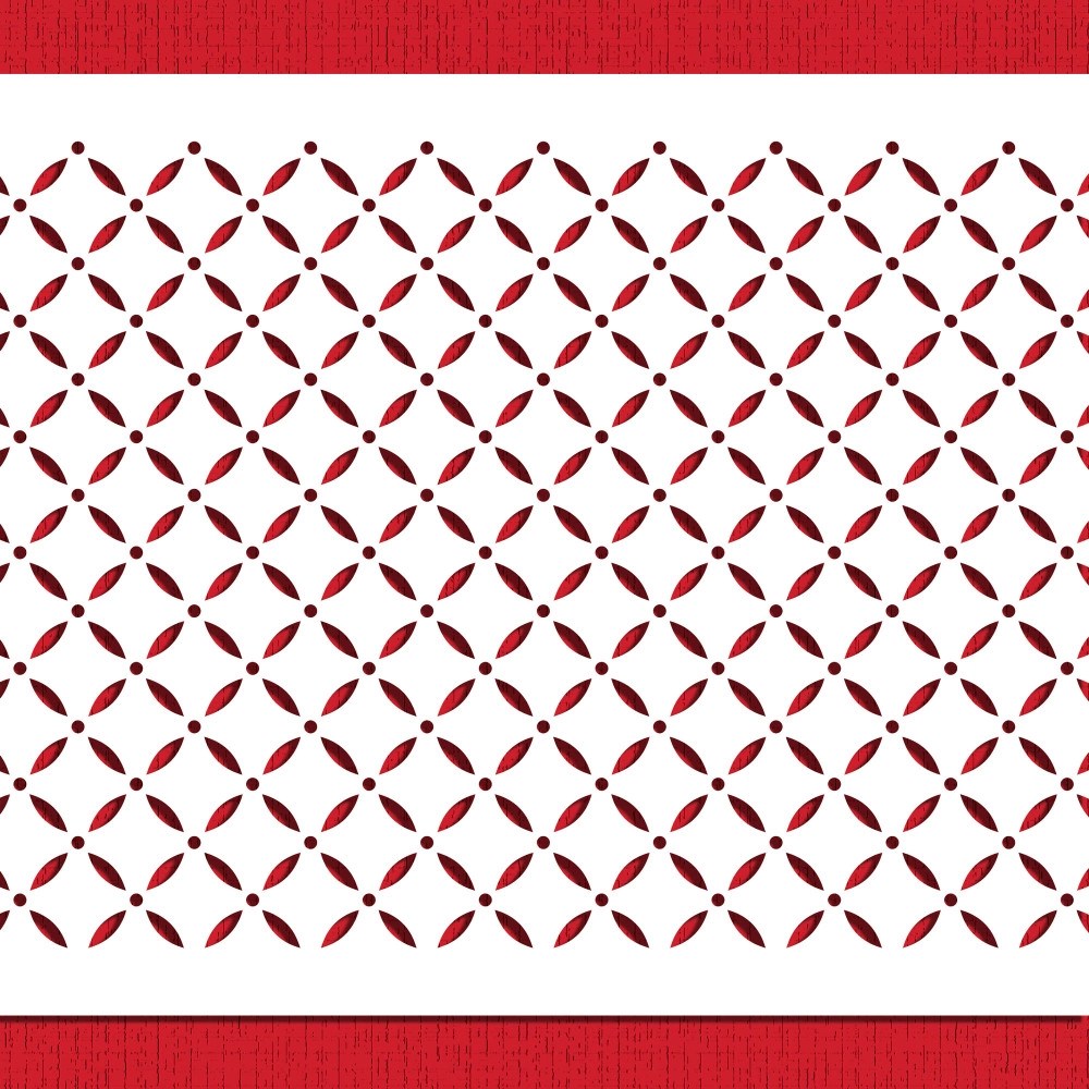 Eyelet Lattice Stencil