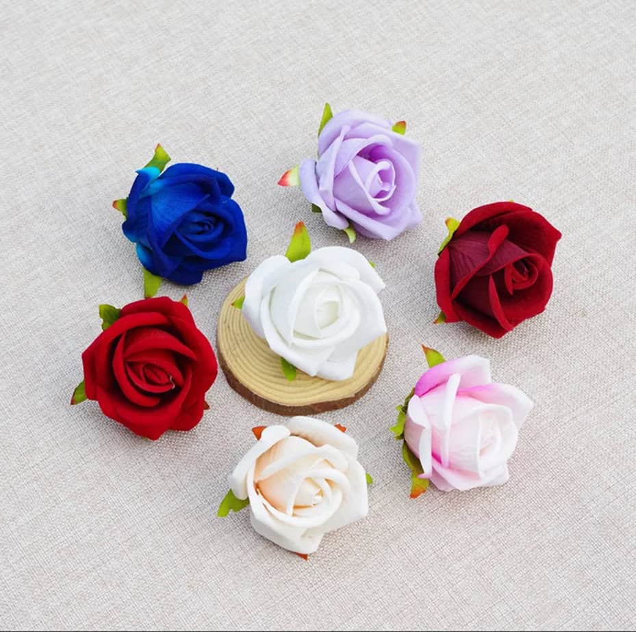 Velvet Rose Head Flowers