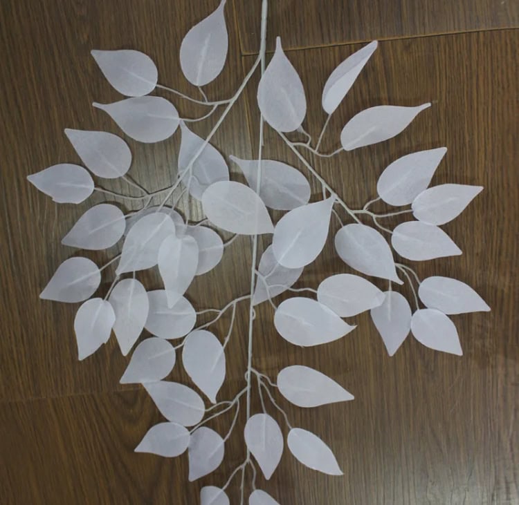 Artificial White Leaves