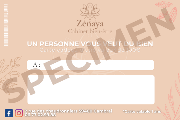 Carte cadeau Soin pieds