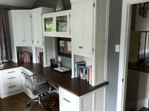 17 Functional Small Built-In Work Table Design Ideas 13