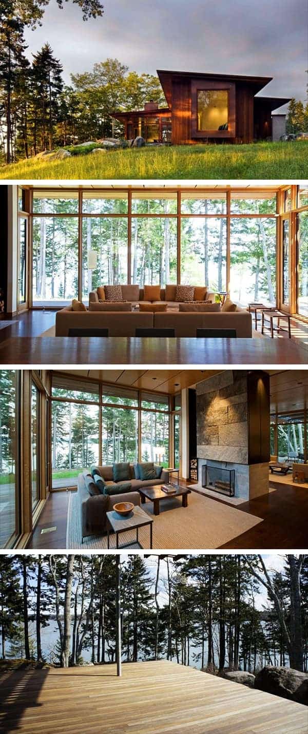 Medomak River House by Anmahian Winton Architects in Maine, USA