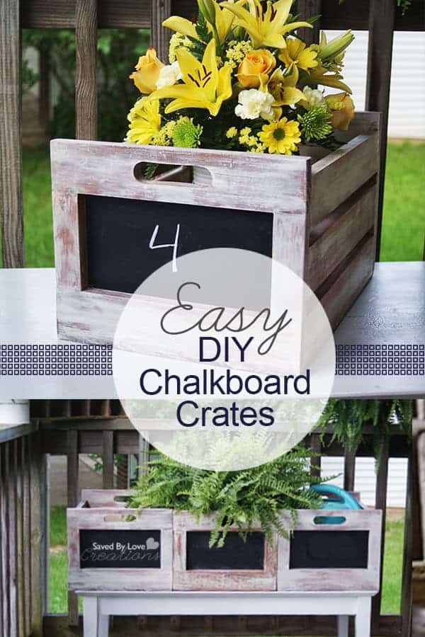 2. Chalkboard Crate Planters 2. Chalkboard Crate Planters
