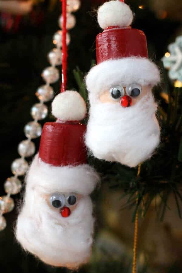 4. Wine Cork Santa Ornament 4. Wine Cork Santa Ornament