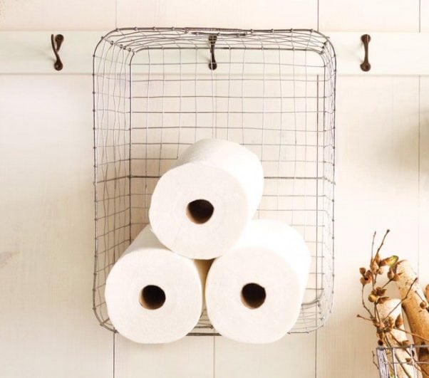 16 Really Cool Ways To Store Toilet Paper In The Bathroom