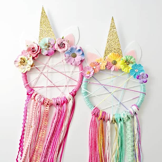 1. DIY Unicorn Dreamcatchers 1. DIY Unicorn Dreamcatchers