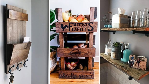 16 Clever DIY Rustic Storage & Organization Projects For Your Home