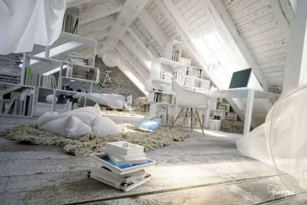 18 Most Beautiful Decorated Attic Designs That Will Attract Your Attention 16