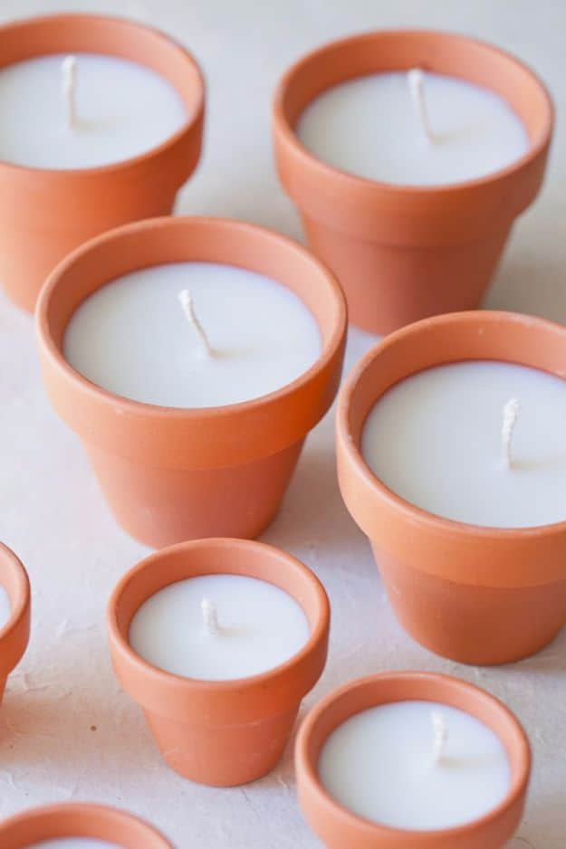 1. DIY Terracotta Votives