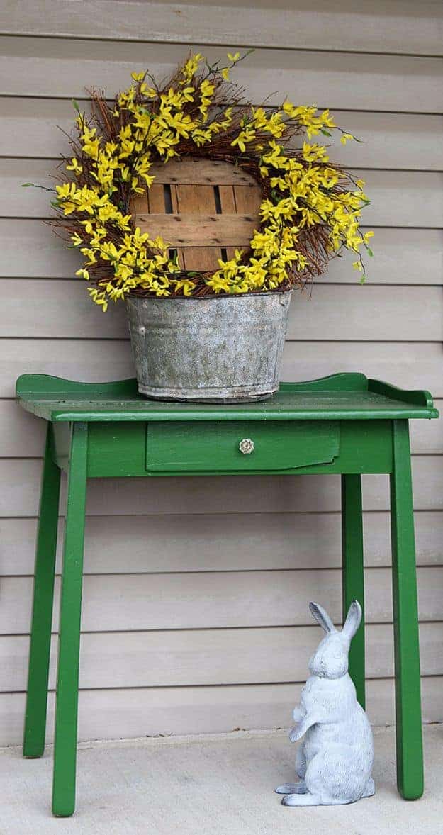 2. Pretty Forsythia Wreath